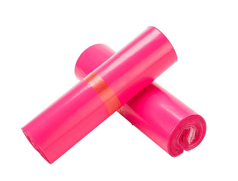 岐山玫红色快递袋-02